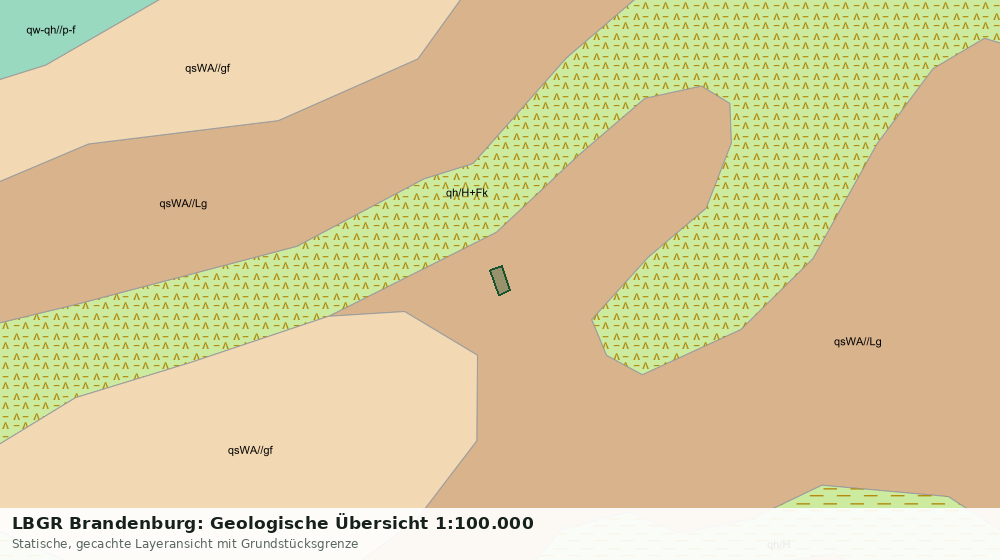 Statische Kartenansicht: LBGR Brandenburg: Geologische Übersicht 1:100.000