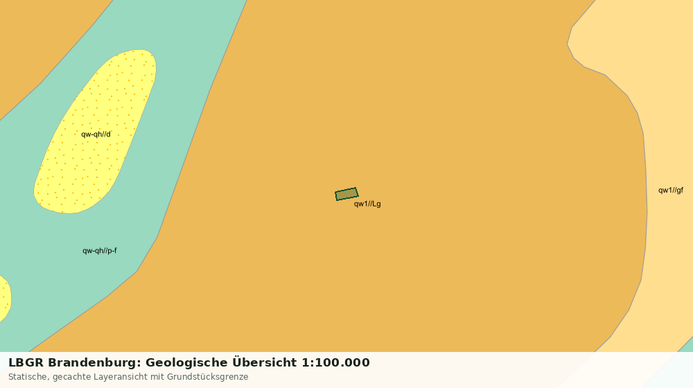 Statische Kartenansicht: LBGR Brandenburg: Geologische Übersicht 1:100.000