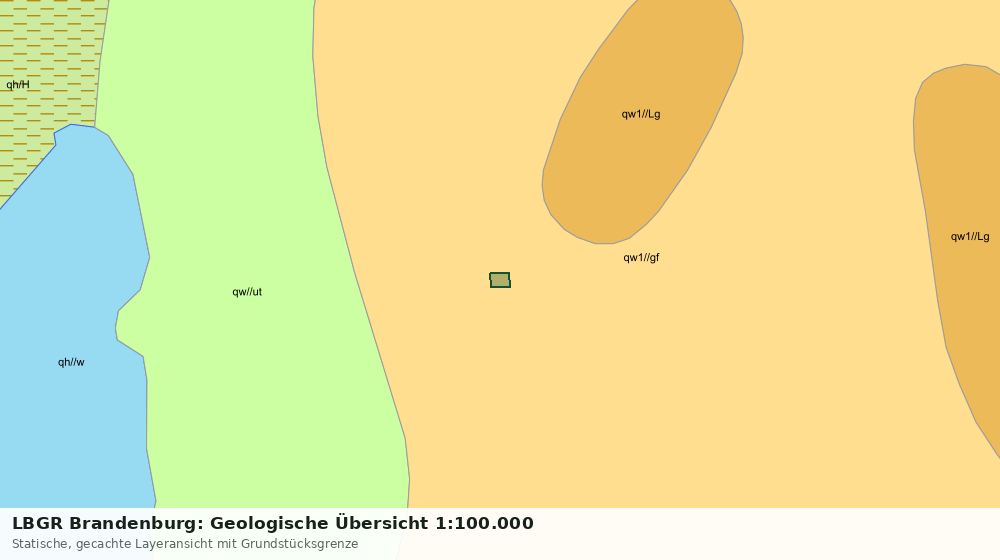 Statische Kartenansicht: LBGR Brandenburg: Geologische Übersicht 1:100.000