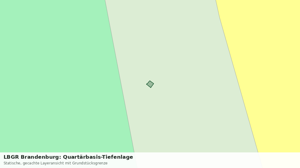 Statische Kartenansicht: LBGR Brandenburg: Quartärbasis-Tiefenlage