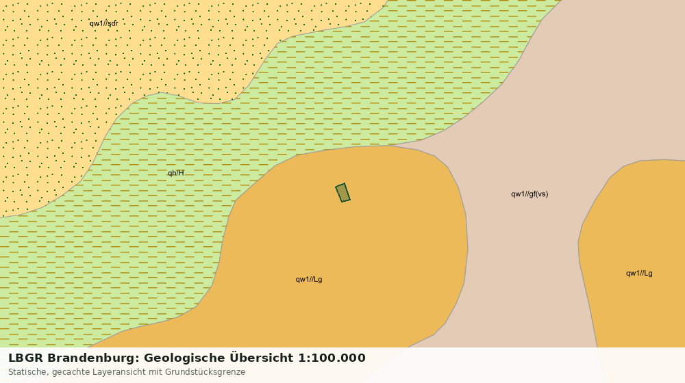 Statische Kartenansicht: LBGR Brandenburg: Geologische Übersicht 1:100.000