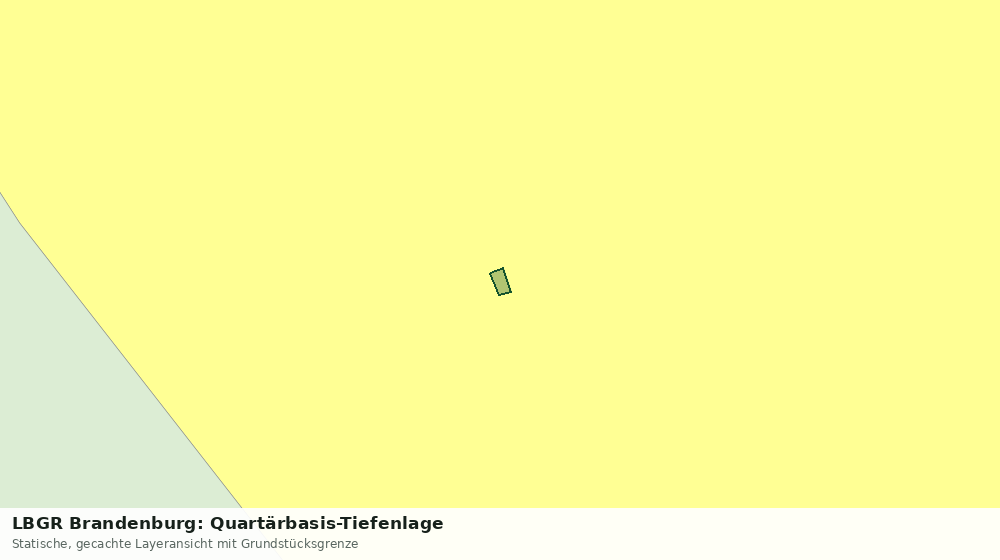Statische Kartenansicht: LBGR Brandenburg: Quartärbasis-Tiefenlage