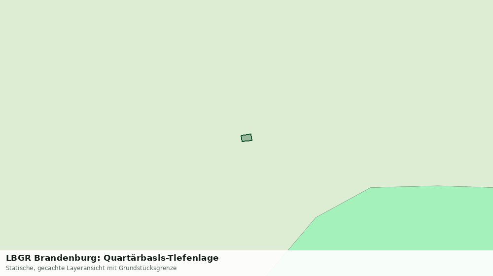 Statische Kartenansicht: LBGR Brandenburg: Quartärbasis-Tiefenlage