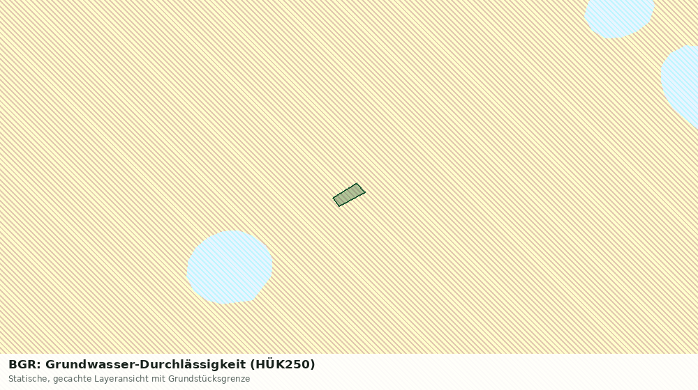 Statische Kartenansicht: BGR: Grundwasser-Durchlässigkeit (HÜK250)