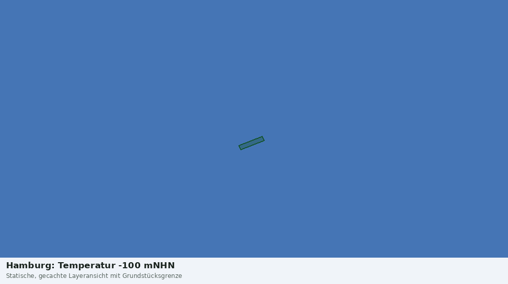 Statische Kartenansicht: Hamburg: Temperatur -100 mNHN