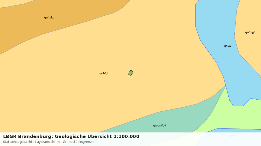 Statische Kartenansicht: LBGR Brandenburg: Geologische Übersicht 1:100.000