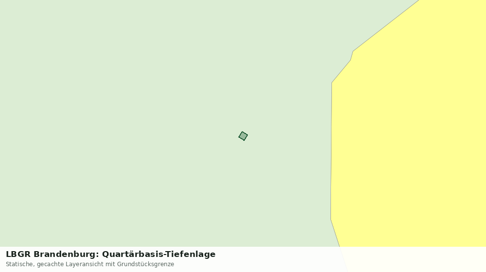 Statische Kartenansicht: LBGR Brandenburg: Quartärbasis-Tiefenlage