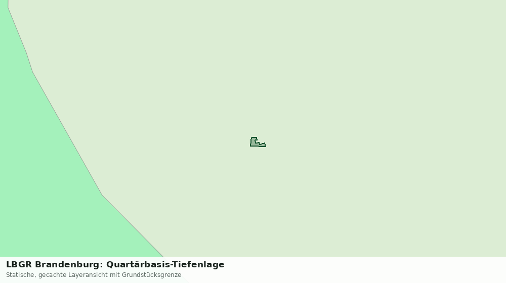 Statische Kartenansicht: LBGR Brandenburg: Quartärbasis-Tiefenlage