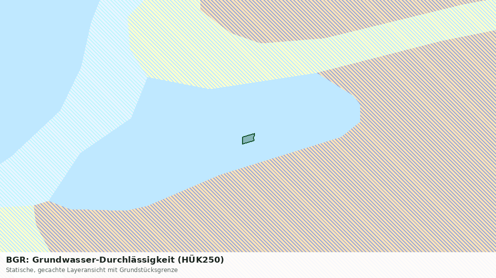 Statische Kartenansicht: BGR: Grundwasser-Durchlässigkeit (HÜK250)