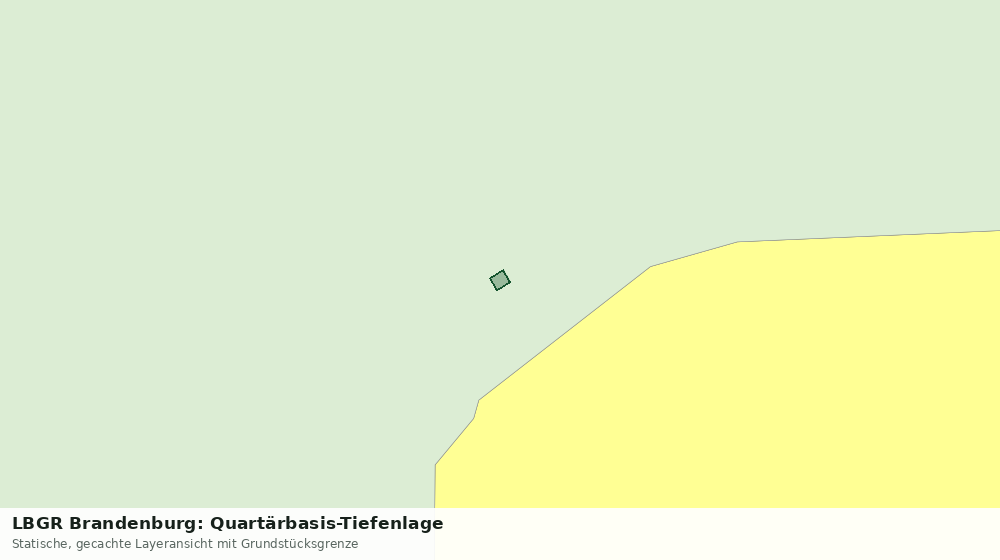 Statische Kartenansicht: LBGR Brandenburg: Quartärbasis-Tiefenlage