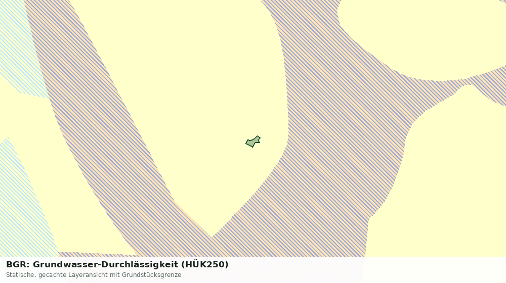 Statische Kartenansicht: BGR: Grundwasser-Durchlässigkeit (HÜK250)
