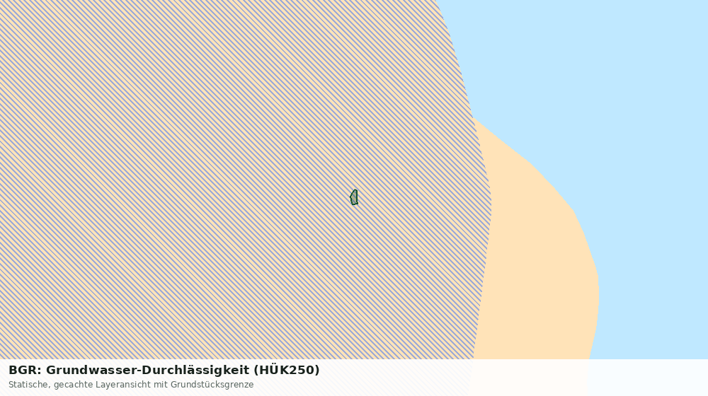 Statische Kartenansicht: BGR: Grundwasser-Durchlässigkeit (HÜK250)