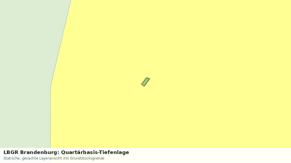 Statische Kartenansicht: LBGR Brandenburg: Quartärbasis-Tiefenlage