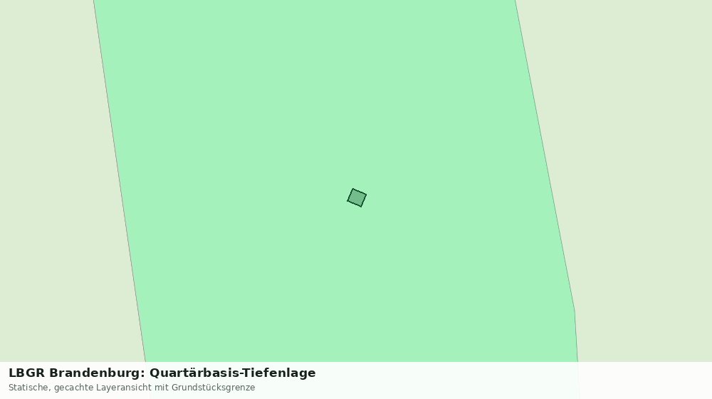 Statische Kartenansicht: LBGR Brandenburg: Quartärbasis-Tiefenlage