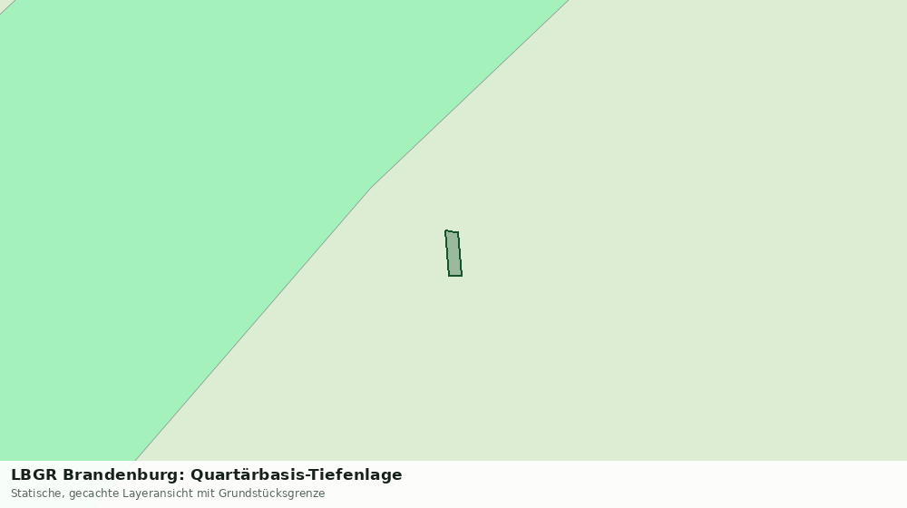 Statische Kartenansicht: LBGR Brandenburg: Quartärbasis-Tiefenlage