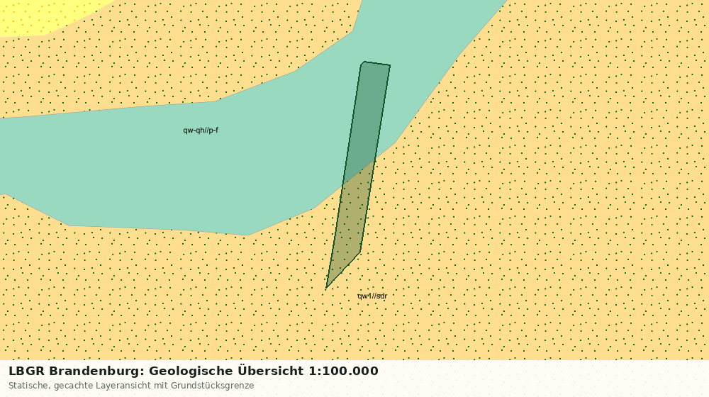 Statische Kartenansicht: LBGR Brandenburg: Geologische Übersicht 1:100.000