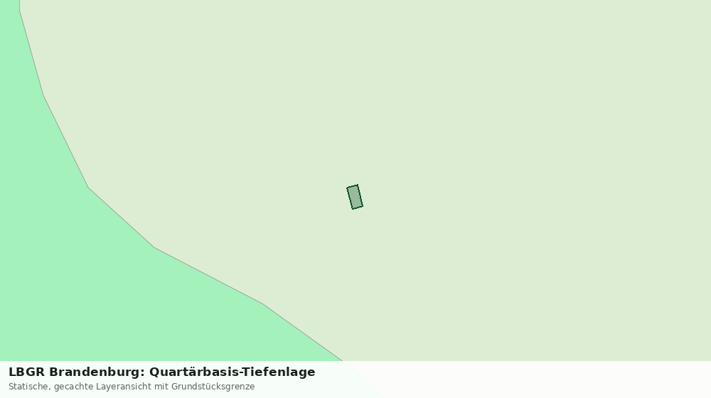 Statische Kartenansicht: LBGR Brandenburg: Quartärbasis-Tiefenlage
