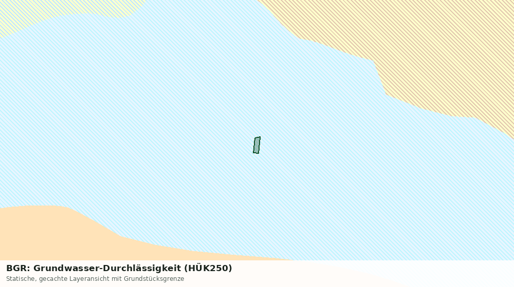 Statische Kartenansicht: BGR: Grundwasser-Durchlässigkeit (HÜK250)