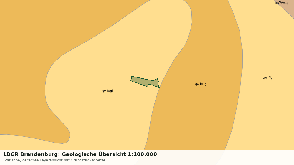 Statische Kartenansicht: LBGR Brandenburg: Geologische Übersicht 1:100.000