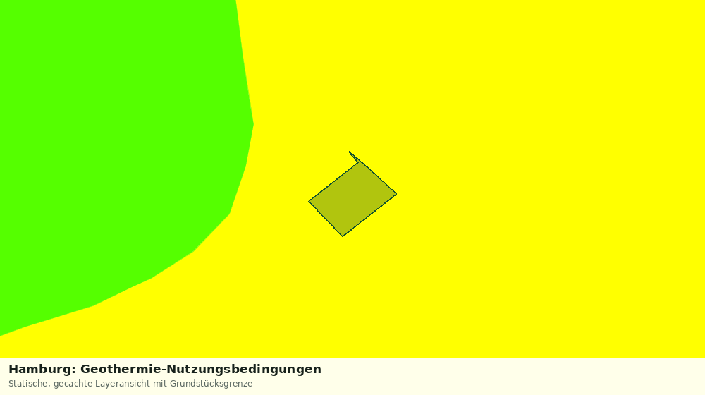 Statische Kartenansicht: Hamburg: Geothermie-Nutzungsbedingungen