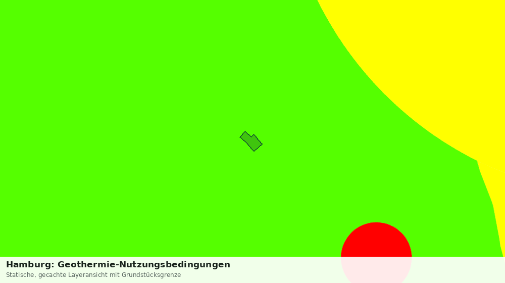 Statische Kartenansicht: Hamburg: Geothermie-Nutzungsbedingungen