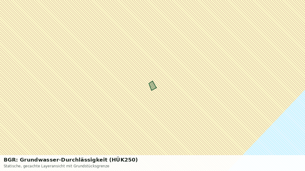 Statische Kartenansicht: BGR: Grundwasser-Durchlässigkeit (HÜK250)