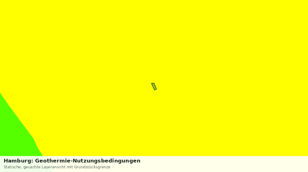 Statische Kartenansicht: Hamburg: Geothermie-Nutzungsbedingungen