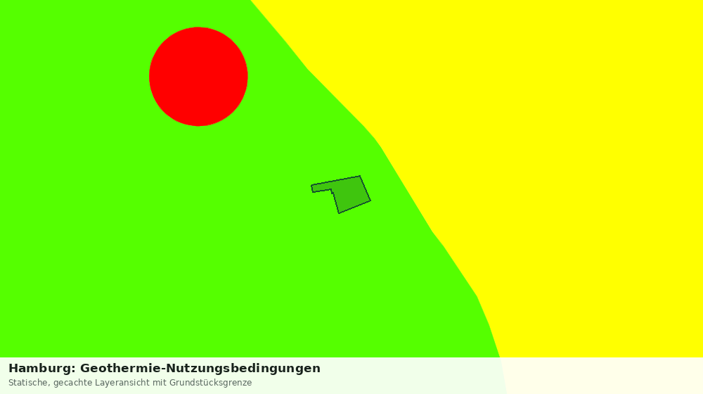 Statische Kartenansicht: Hamburg: Geothermie-Nutzungsbedingungen