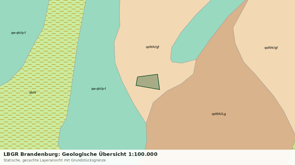 Statische Kartenansicht: LBGR Brandenburg: Geologische Übersicht 1:100.000
