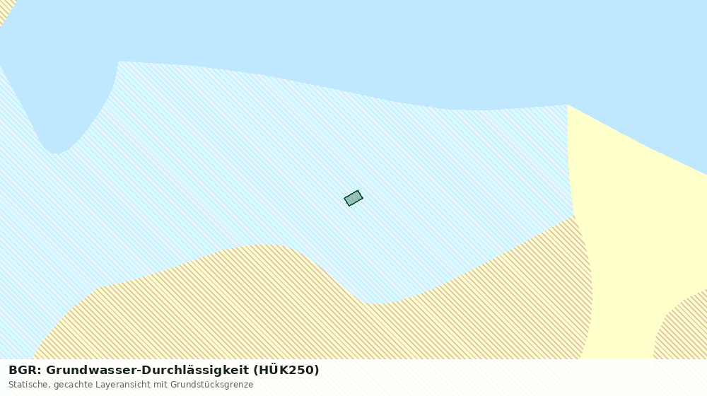 Statische Kartenansicht: BGR: Grundwasser-Durchlässigkeit (HÜK250)