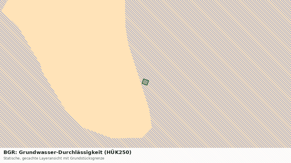 Statische Kartenansicht: BGR: Grundwasser-Durchlässigkeit (HÜK250)