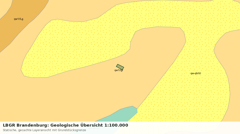 Statische Kartenansicht: LBGR Brandenburg: Geologische Übersicht 1:100.000