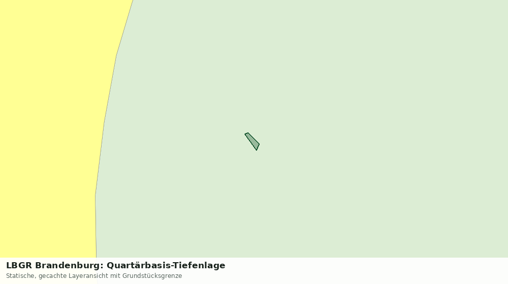 Statische Kartenansicht: LBGR Brandenburg: Quartärbasis-Tiefenlage