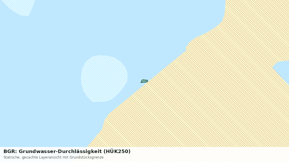 Statische Kartenansicht: BGR: Grundwasser-Durchlässigkeit (HÜK250)
