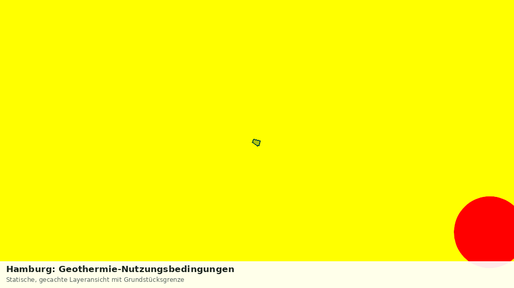 Statische Kartenansicht: Hamburg: Geothermie-Nutzungsbedingungen