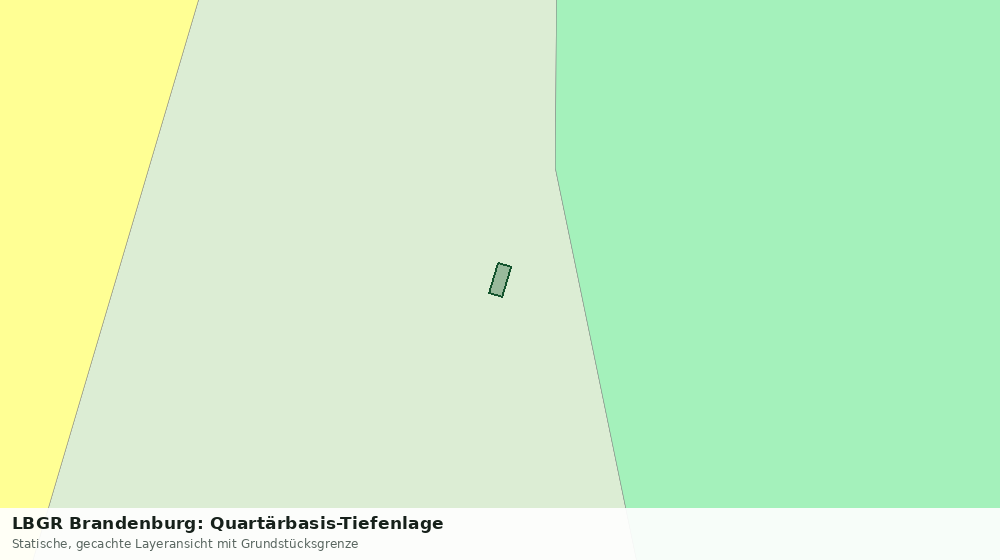 Statische Kartenansicht: LBGR Brandenburg: Quartärbasis-Tiefenlage