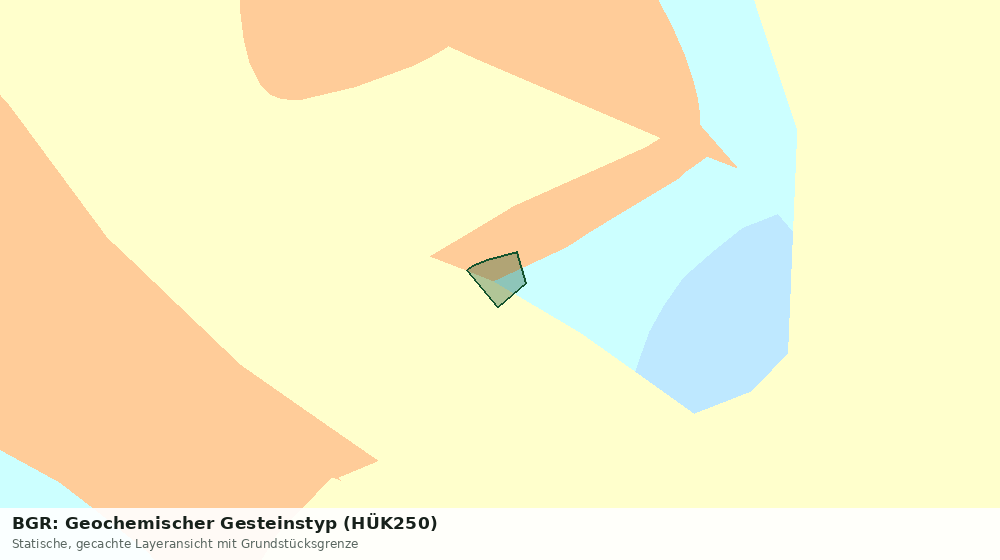 Statische Kartenansicht: BGR: Geochemischer Gesteinstyp (HÜK250)