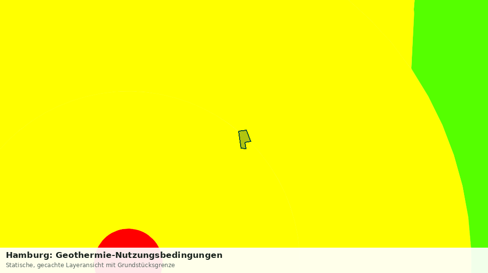 Statische Kartenansicht: Hamburg: Geothermie-Nutzungsbedingungen