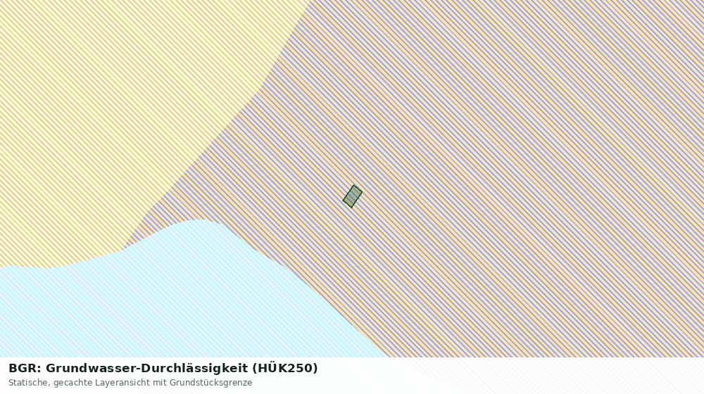 Statische Kartenansicht: BGR: Grundwasser-Durchlässigkeit (HÜK250)