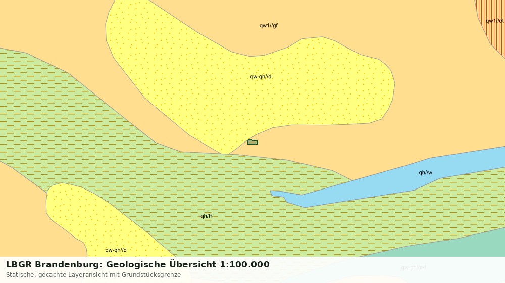 Statische Kartenansicht: LBGR Brandenburg: Geologische Übersicht 1:100.000