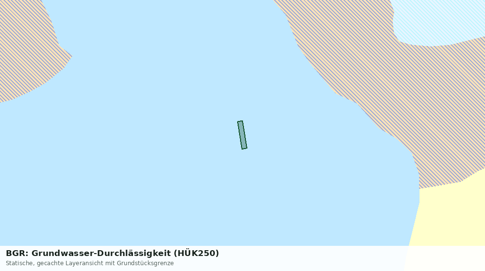 Statische Kartenansicht: BGR: Grundwasser-Durchlässigkeit (HÜK250)