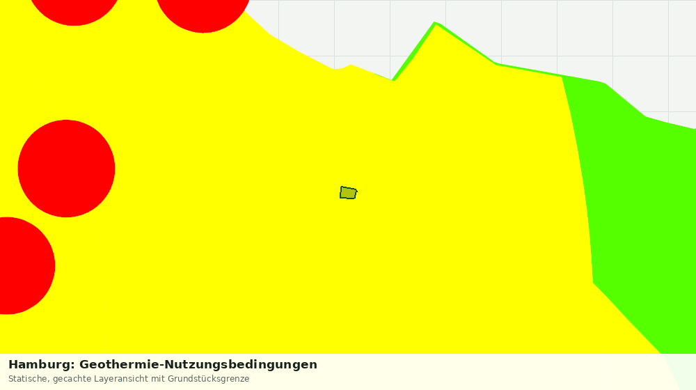 Statische Kartenansicht: Hamburg: Geothermie-Nutzungsbedingungen