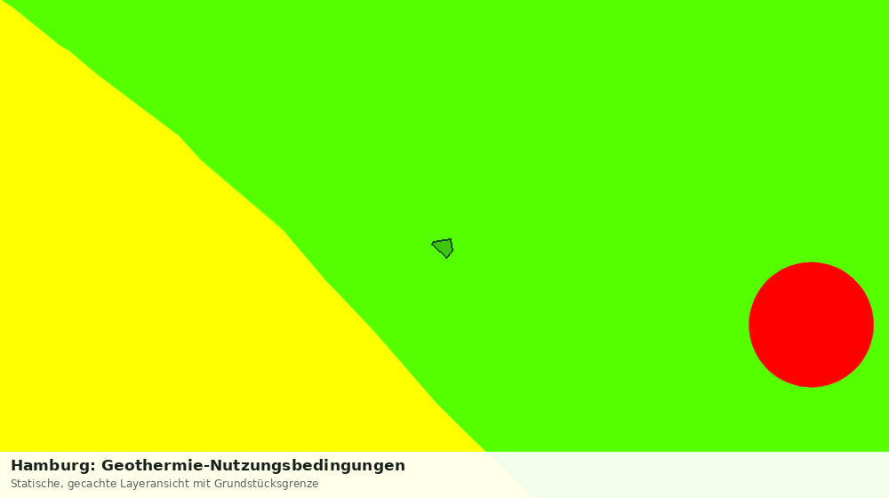 Statische Kartenansicht: Hamburg: Geothermie-Nutzungsbedingungen