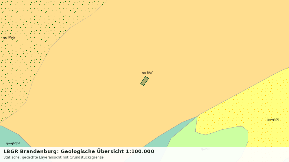 Statische Kartenansicht: LBGR Brandenburg: Geologische Übersicht 1:100.000