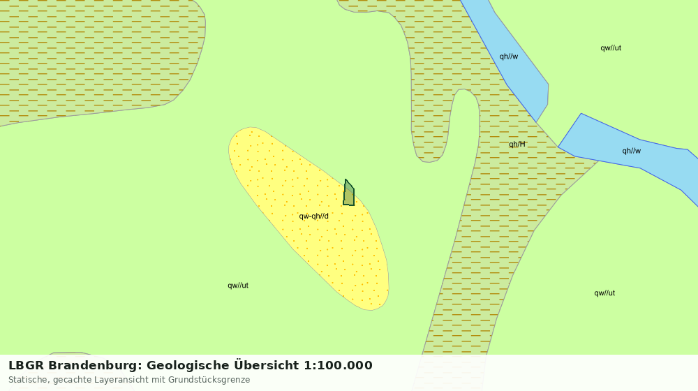 Statische Kartenansicht: LBGR Brandenburg: Geologische Übersicht 1:100.000