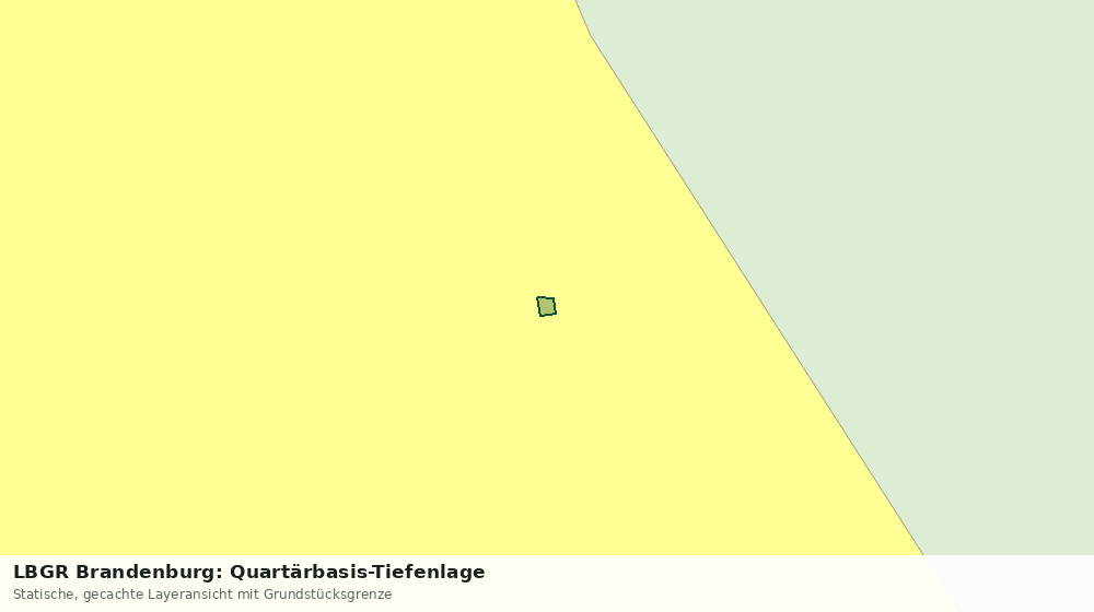Statische Kartenansicht: LBGR Brandenburg: Quartärbasis-Tiefenlage