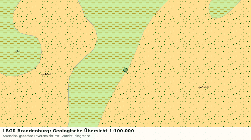Statische Kartenansicht: LBGR Brandenburg: Geologische Übersicht 1:100.000