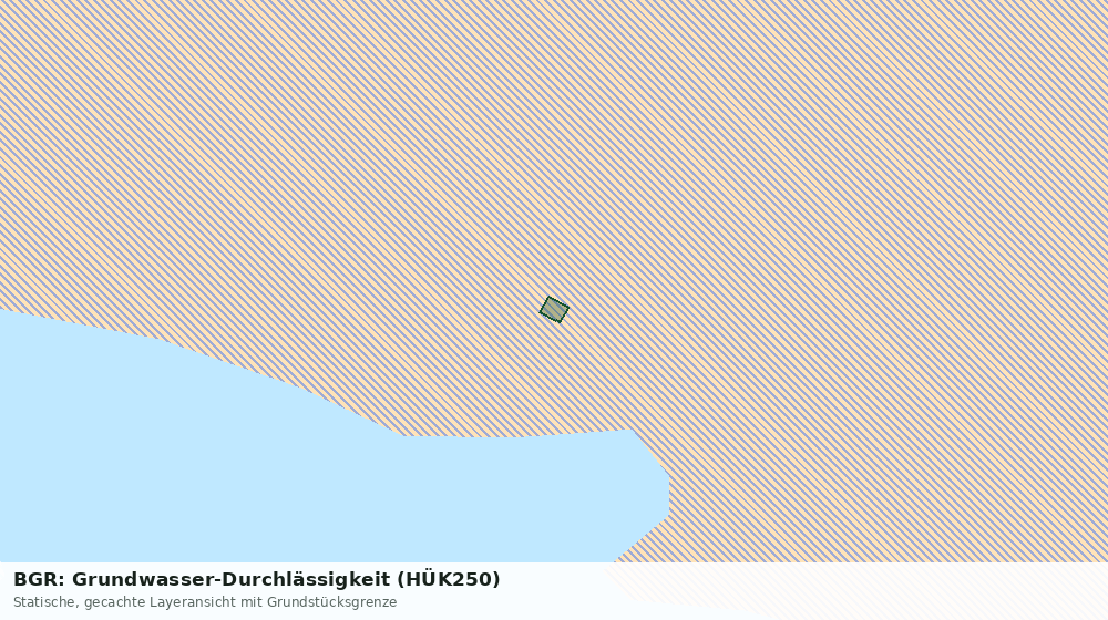 Statische Kartenansicht: BGR: Grundwasser-Durchlässigkeit (HÜK250)