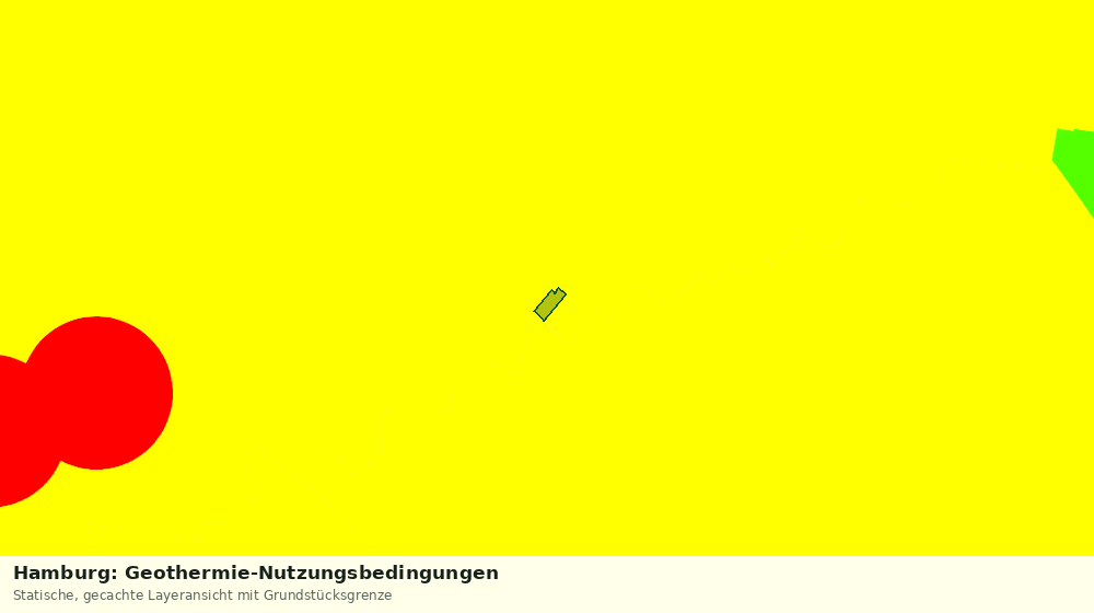 Statische Kartenansicht: Hamburg: Geothermie-Nutzungsbedingungen