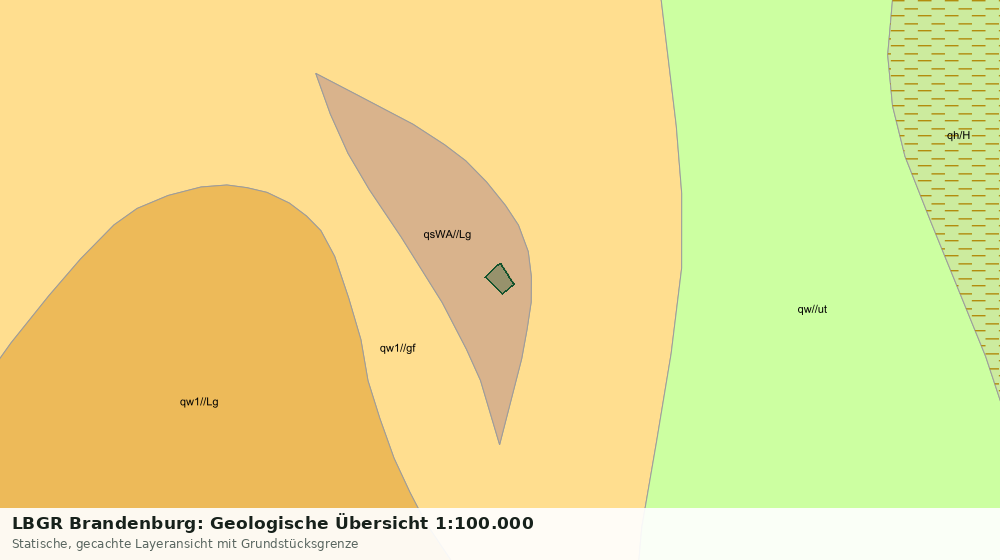 Statische Kartenansicht: LBGR Brandenburg: Geologische Übersicht 1:100.000